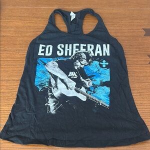 Black Ed Sheeran Graphic Tank Top